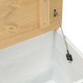 vidaXL storage box Biela 90 x 78 x 45 cm Masívne borovicové drevo