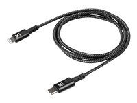 Kábel Lightning - USB-C so zástrčkami (male) do Lightning so zástrčkami (male) - 1 m - čierna