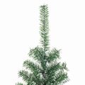 vidaXL Umelý vianočný stromček, snehom obalený, s LED svetlom 210 cm