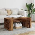 vidaXL Konferenčný stolík staré drevo 102x55x42 cm kompozitné drevo