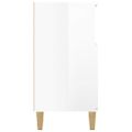 vidaXL Komoda vysoký lesk biela 60x35x70 cm spracované drevo