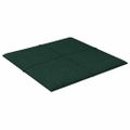 vidaXL Nástenné panely 12 ks tmavozelené 30x30 cm látkové 1,08 m²