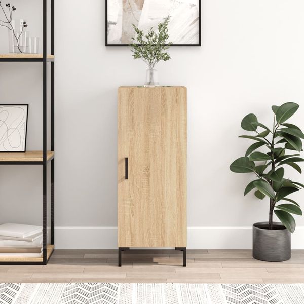 vidaXL Komoda dub sonoma 34,5x34x90 cm spracované drevo