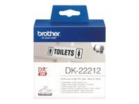 Permanentné lepidlo - biela - Rolka (6,2 cm x 15,2 m) páska - pre Brother QL-1050, QL-500, QL-550, QL-560, QL-570, QL-600, QL-650, QL-710, QL-720, QL-820