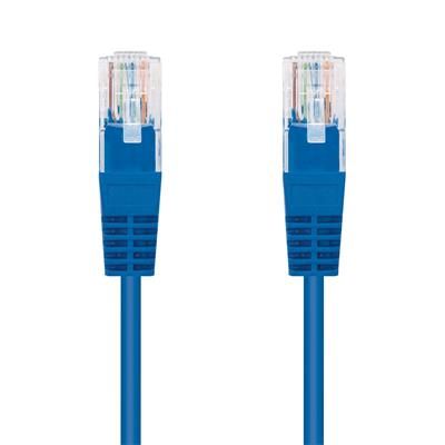 Kábel C-TECH patchcord Cat5e, UTP, modrý, 0,5m
