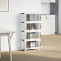 vidaXL stohovateľný úložný box kolesami 4vrstvový 28L 48x29,5x112,5 cm
