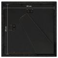 vidaXL 3D fotorámiky 3 ks čierne 28x28 cm na 20x20 cm obrázok