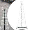 vidaXL LED vianočný stromček 200 LED studená biela 180 cm