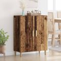 vidaXL Servírovacia skriňa Staré drevo 70 x 34 x 90 cm