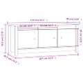 vidaXL Skrinka na topánky biela 110x38x45,5 cm masívna borovica