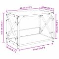 vidaXL Stojan na tlačiareň Čierny dub 44 x 26 x 31.5 cm