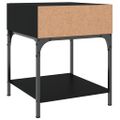 vidaXL Nočné stolíky 2 ks čierne 40x41x50 cm kompozitné drevo