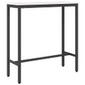 vidaXL stôl Biela 100 x 40 x 101 cm Inžinierske drevo a oceľ