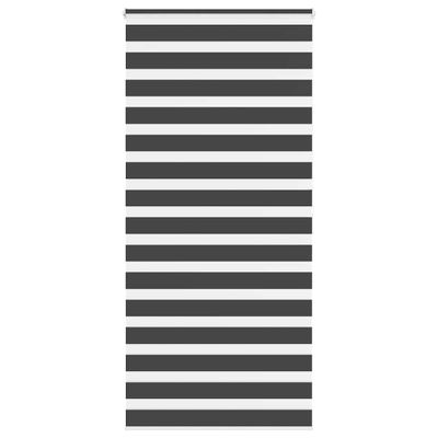 vidaXL Zebra roleta čierna 100x200 cm šírka látky 95,9 cm polyester