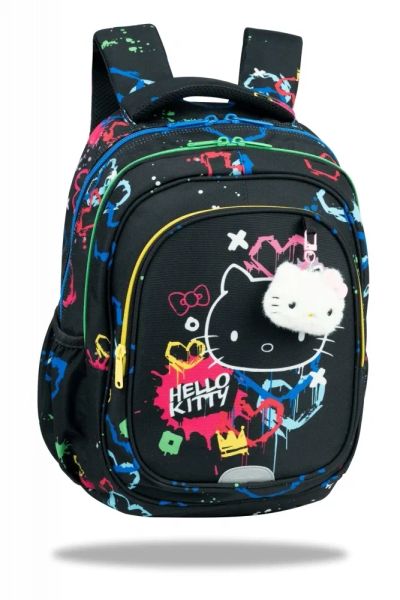 Školská taška Fast 40 cm Hello Kitty Neon Black