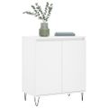 vidaXL Komoda biela 60x35x70 cm spracované drevo