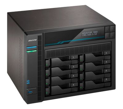 Asustor NAS AS6508T / 8x 2,5"/3,5" SATA III, 2x M.2/ Intel ATOM C3538 2,1 GHz/ 8GB/ 2x 10 GbE + 2x 2,5 GbE/ 2x USB 3,2 Sítové úložište NAS, 8x 2,5"/3,5" SATA III, quad-core 2,1GHz, 8GB DDR4, 2x 10GbE LAN, 2x 2,5GbE LAN, 2x USB 3,2 Gen1