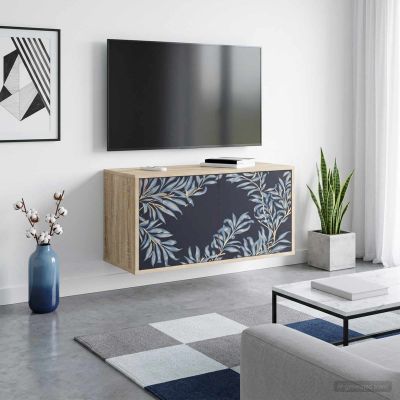 vidaXL Nástenný TV kabinet DOKKUM 69 x 33 x 40 cm Dub sonoma