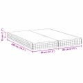 vidaXL Matrac 2 ks Stredne mäkký 80 x 200 cm Biela a šedá