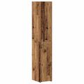 vidaXL Úložný kabinet so policami Staré drevo 30 x 42,5 x 225 cm