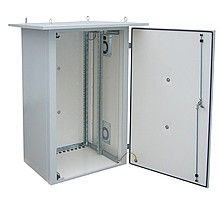 Solarix - rack termoizolovaný LC-07, 15U 700x400, RAL 7035 s vent. pravá bočnice