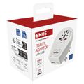 Cestovný univerzálny adaptér EMOS P0055U pre cudzincov do strednej Európy, 1×USB-C, 1×USB-A