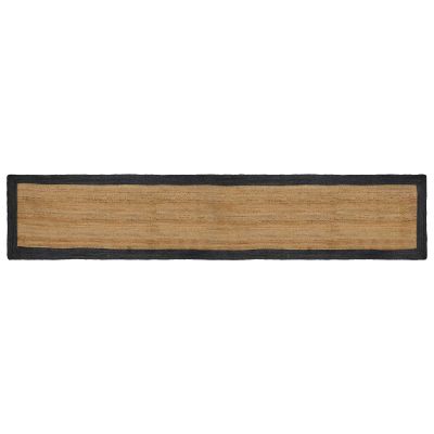 vidaXL Kusové koberce Tmavosivá 60 x 400 cm Juta