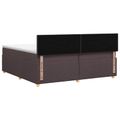 vidaXL Posteľ boxspring s matracom Tmavohnedá 200 x 200 cm Látka