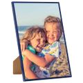 vidaXL Fotorámiky na stôl, koláž 3 ks, modré 18x24 cm, MDF
