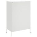 vidaXL Vysoká skrinka biela 68x39x101,5 cm oceľ