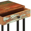 vidaXL Príručný stolík v tvare U 45x30x61 cm, recyklovaný masív