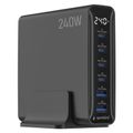 GEMBIRD 6-port 240 W GaN USB, Rýchlonabíjačka 240W