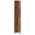 vidaXL Highboard Staré drevo 69,5 x 34 x 180 cm Kompozitné drevo