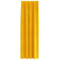 vidaXL Zatemňovacie závesy 2 ks Horčicová žltá 140 x 245 cm Zamat