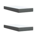 vidaXL Boxspring posteľ s matracom tmavosivá 200x200 cm látka