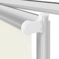 vidaXL Roleta zatemnenie sivobiele 130x130 cm Šírka látky 126,6 cm