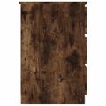 vidaXL Písací stôl dymový dub 140x50x77 cm spracované drevo