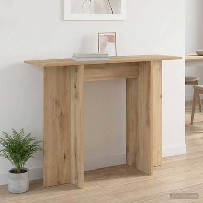 vidaXL Konzolový stôl Dub artisan 100 x 30 x 75 cm Kompozitné drevo