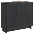 vidaXL Servírovacia skriňa Čierna 89 x 34,5 x 80 cm Kompozitné drevo