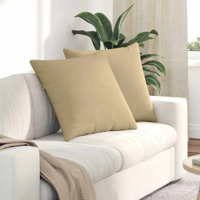 vidaXL Vankúše na pohovku 2 pcs Šedá zelená 60 x 60 cm