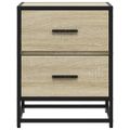 vidaXL Nočné stolíky 2 ks dub sonoma 40x31x50 cm kompozitné drevo