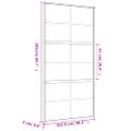 vidaXL Posuvné dvere zlaté 102,5x205 cm matné ESG sklo a hliník