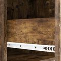 vidaXL Nočný stolík Dymový dub 62 x 34,5 x 48 cm Kompozitné drevo