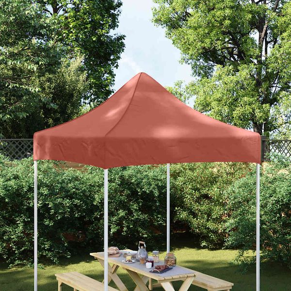 vidaXL Strecha na párty stan 2x2 m, tehlová farba 270 g/m²