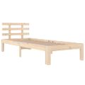 vidaXL Posteľný rám, drevený masív 75x190 cm, malé jednolôžko