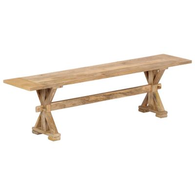 vidaXL Lavička do chodby 160x35x45 cm masívne mangovníkové drevo
