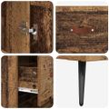 vidaXL Highboard Staré drevo 69,5 x 34 x 180 cm Kompozitné drevo