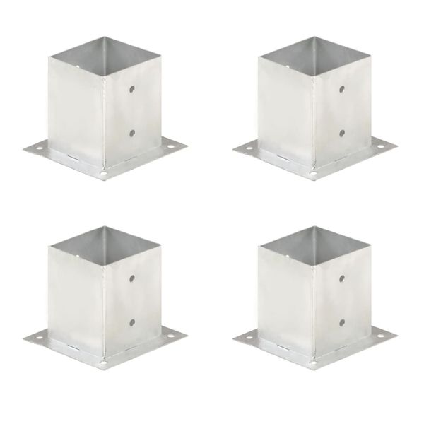 vidaXL Kotvy na stĺpiky 4 ks 121 mm galvanizovaný kov