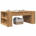 vidaXL Konferenčný stolík dub artisan 105x55x42 cm kompozitné drevo