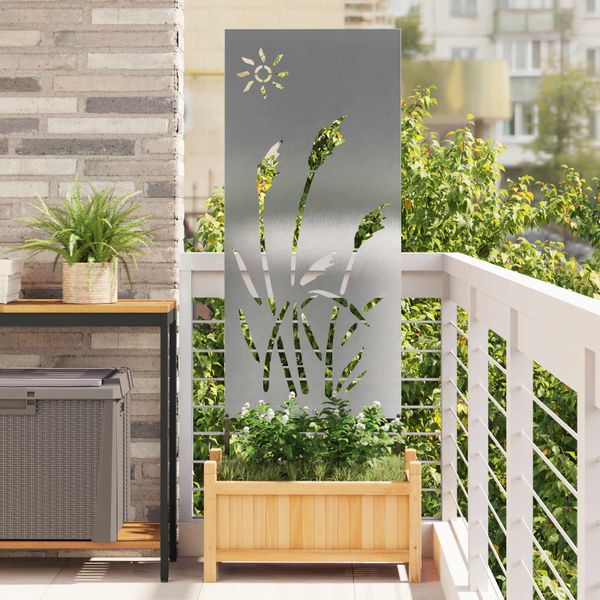 vidaXL Záhradná clona na súkromie Rezací Strieborná 50 x 140 cm